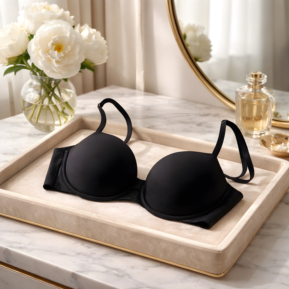 NWOT Victoria's Secret Classic Black Push Up Bra